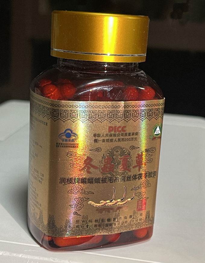 冬蟲夏草膠囊（出口版） 方瓶 0.5克×100粒×1瓶